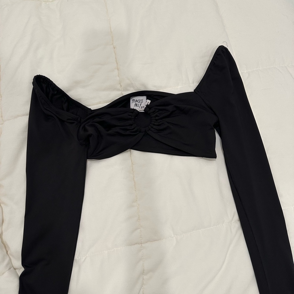 princess polly collan long sleeve top